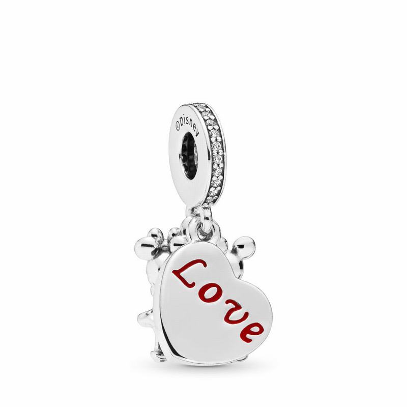 Pandora Disneyr Minnie & Mickey With Love Charm - Sterling Silver/Enamel/Cubic Zirconia - Canada | M